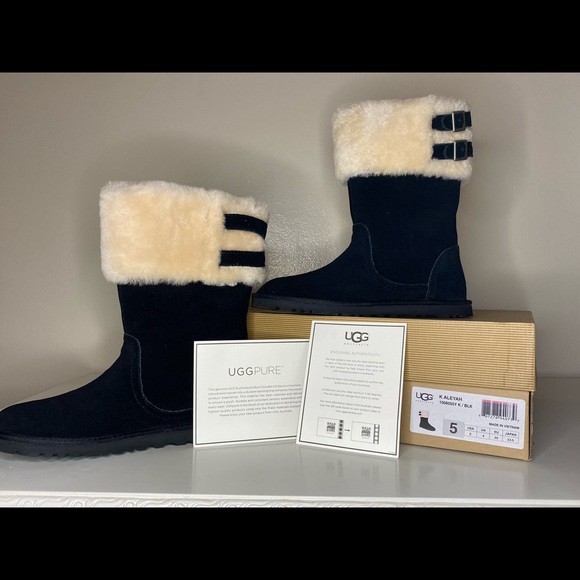 Brand NEW Black Buckled Uggs - Picture 2 of 9